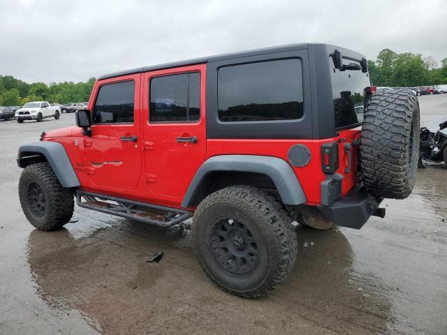 Parquets JEEP WRANGLER 2016 Czerwony