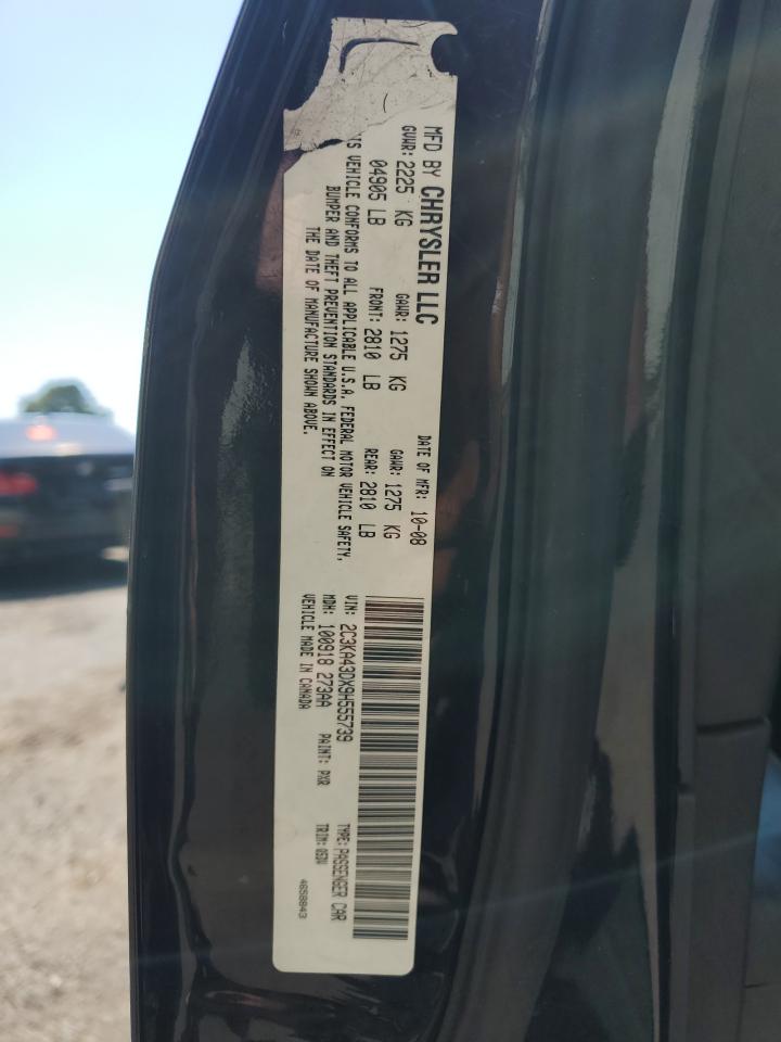 2009 Chrysler 300 Lx VIN: 2C3KA43DX9H555739 Lot: 56765435