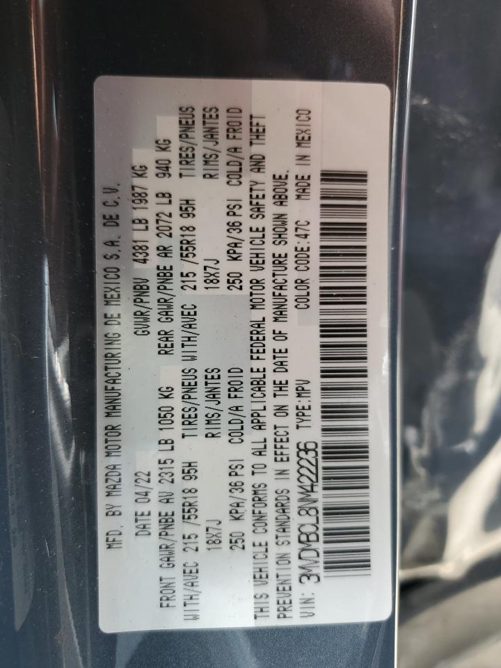 2022 Mazda Cx-30 Preferred VIN: 3MVDMBCL8NM422236 Lot: 56390645