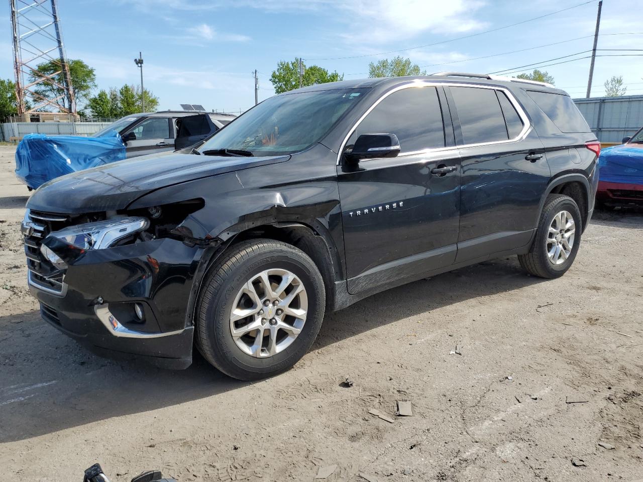 2018 Chevrolet Traverse Lt იყიდება Dyer-ში, IN - Front End