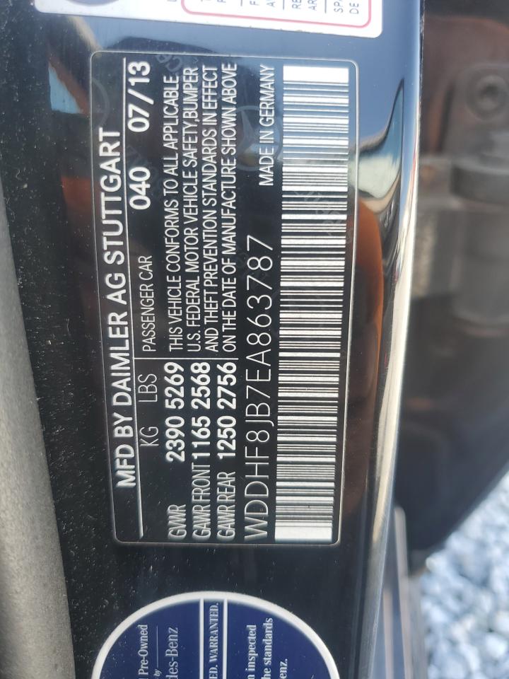 2014 Mercedes-Benz E 350 4Matic VIN: WDDHF8JB7EA863787 Lot: 56862315
