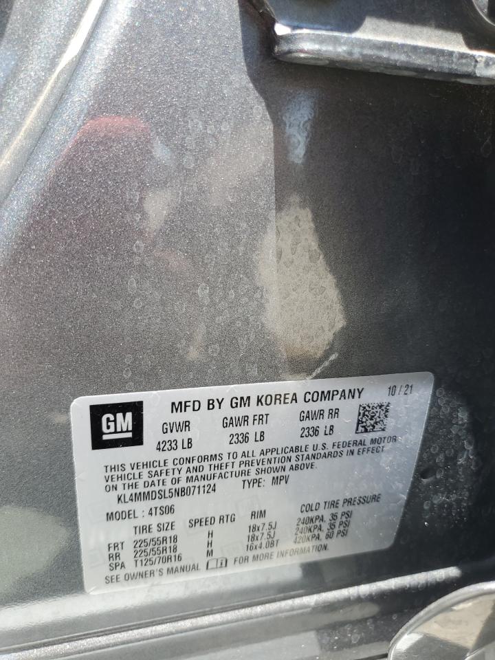 2022 Buick Encore Gx Select VIN: KL4MMDSL5NB071124 Lot: 56765325