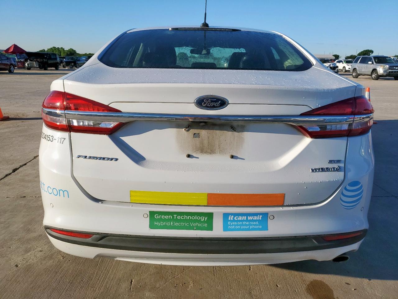 2017 Ford Fusion Se Hybrid VIN: 3FA6P0LU8HR409126 Lot: 54040805
