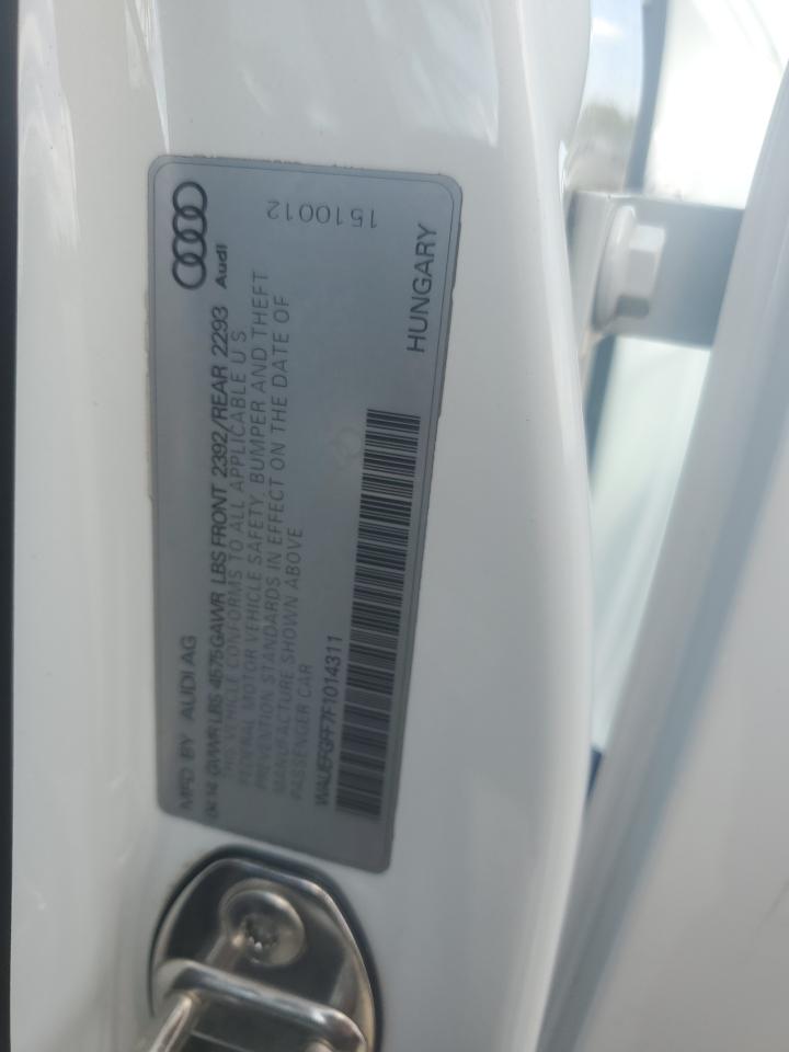 2015 Audi A3 Premium Plus VIN: WAUEFGFF7F1014311 Lot: 57875035