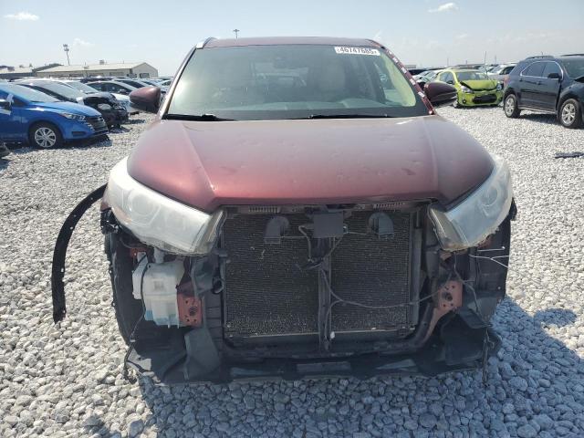  TOYOTA HIGHLANDER 2015 Czerwony