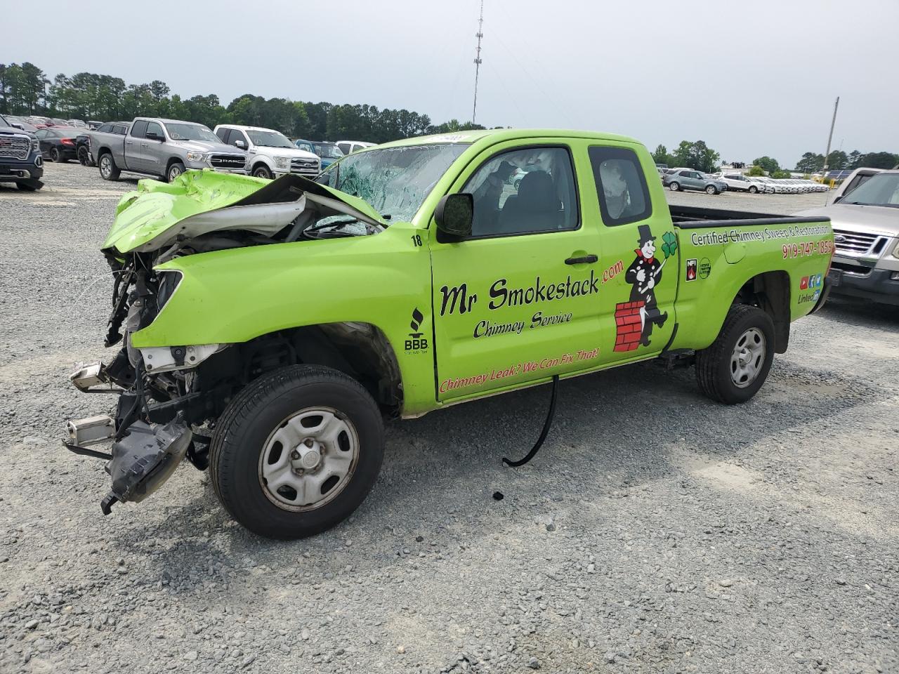 2015 Toyota Tacoma Access Cab green pickup gas 5TFTX4CN9FX060429 photo #1