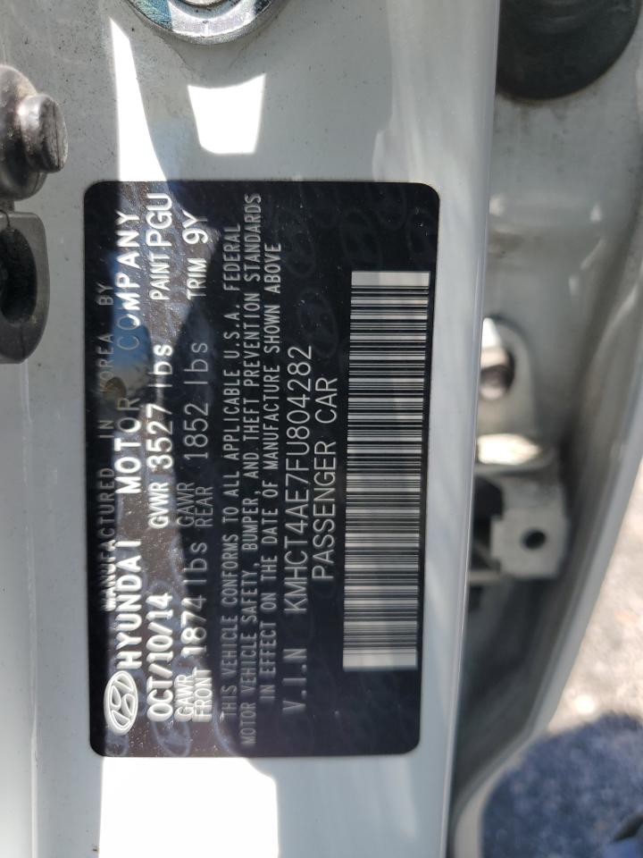 2015 Hyundai Accent Gls VIN: KMHCT4AE7FU804282 Lot: 56952675