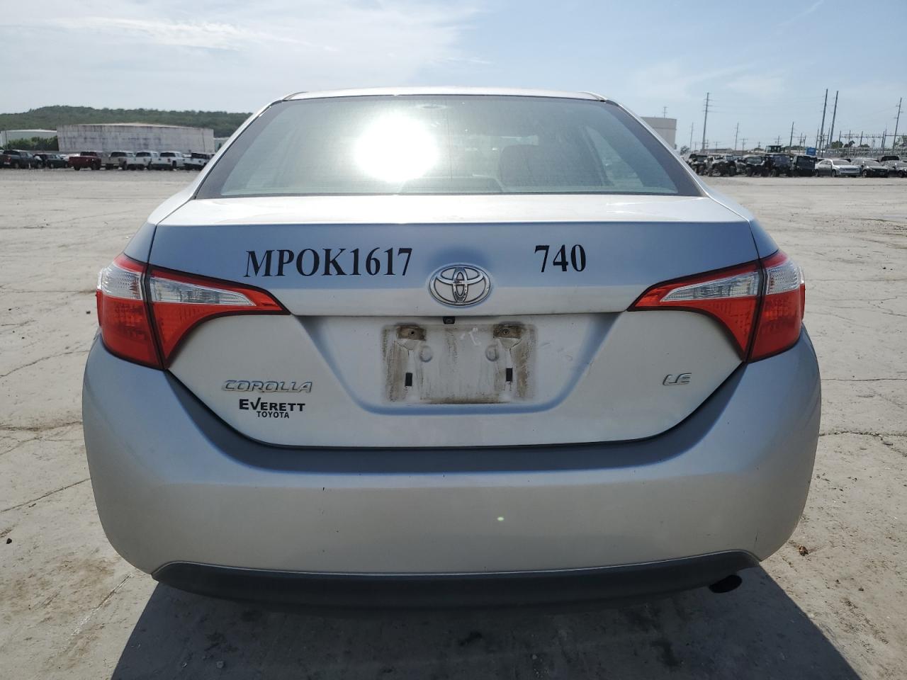 2016 Toyota Corolla L VIN: 5YFBURHE1GP398224 Lot: 57043215