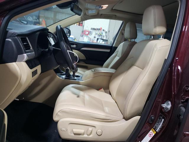  TOYOTA HIGHLANDER 2019 Maroon