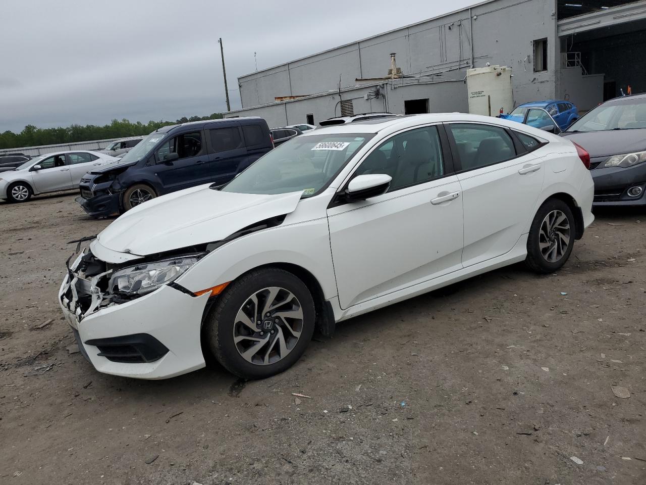 2017 Honda Civic Ex იყიდება Fredericksburg-ში, VA - Front End