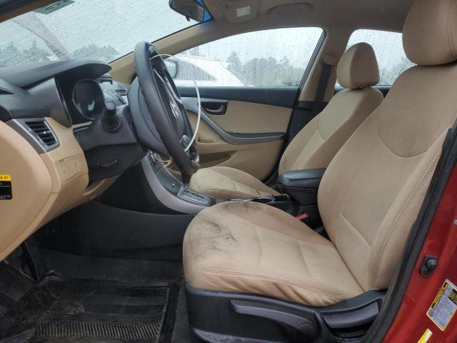  HYUNDAI ELANTRA 2013 Czerwony