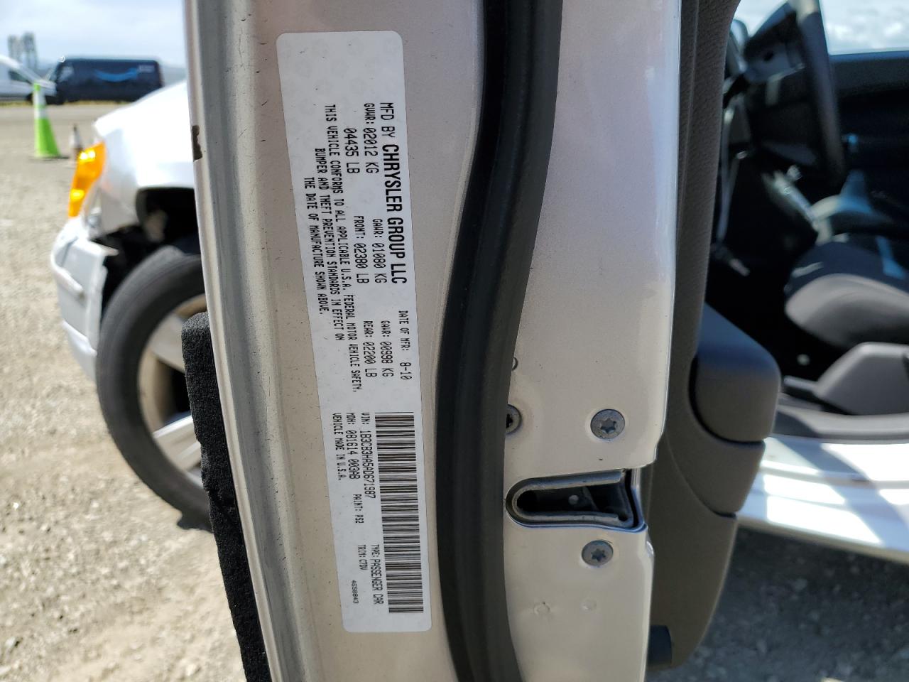 2010 Dodge Caliber Mainstreet VIN: 1B3CB3HA5AD671987 Lot: 57187465