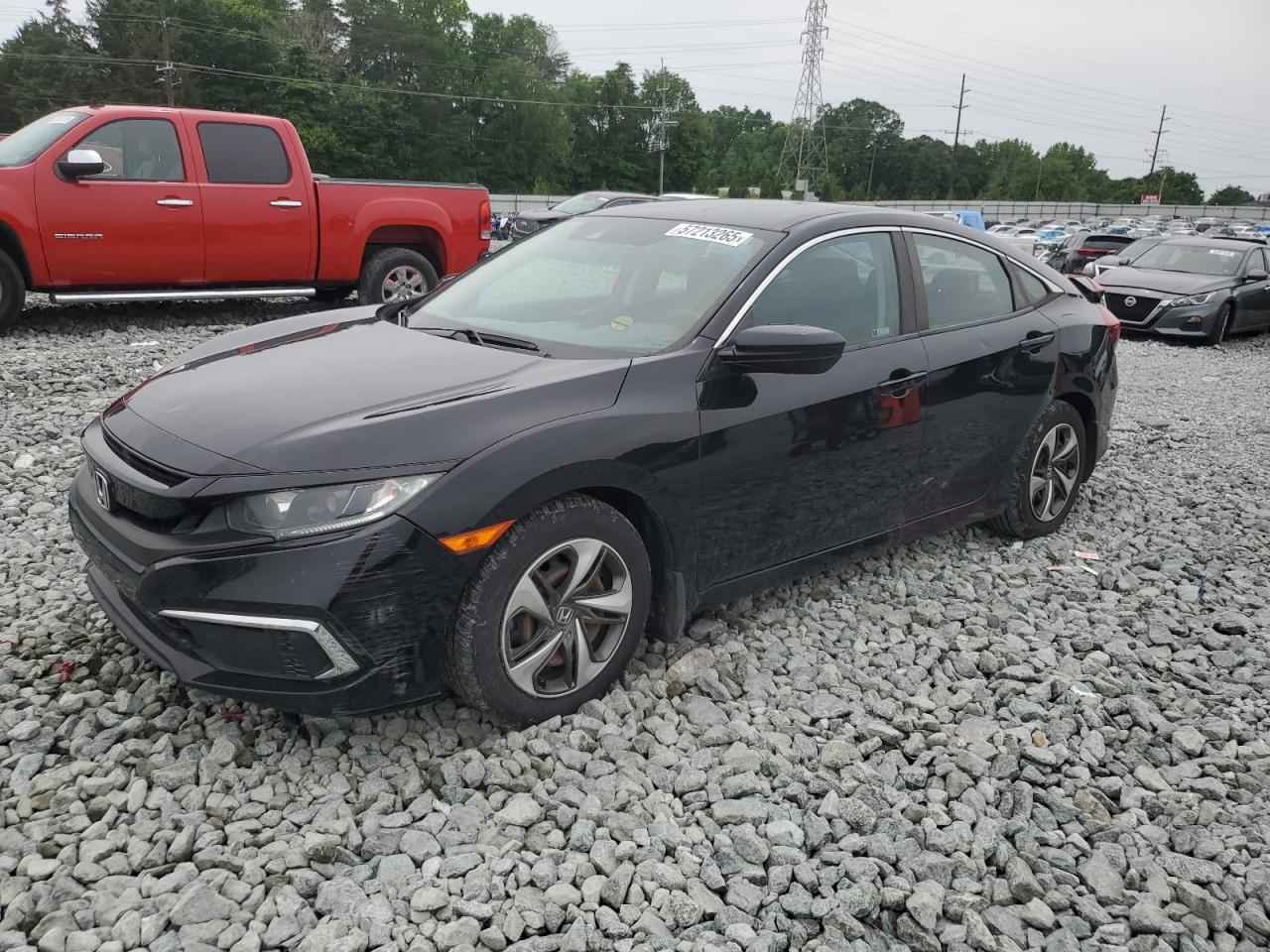 2019 Honda Civic Lx na sprzedaż w Mebane, NC - Rear End