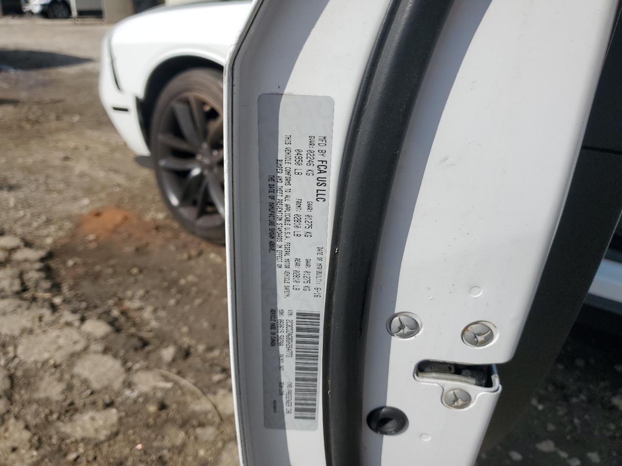 2016 Dodge Challenger Sxt VIN: 2C3CDZAG8GH264773 Lot: 60973135