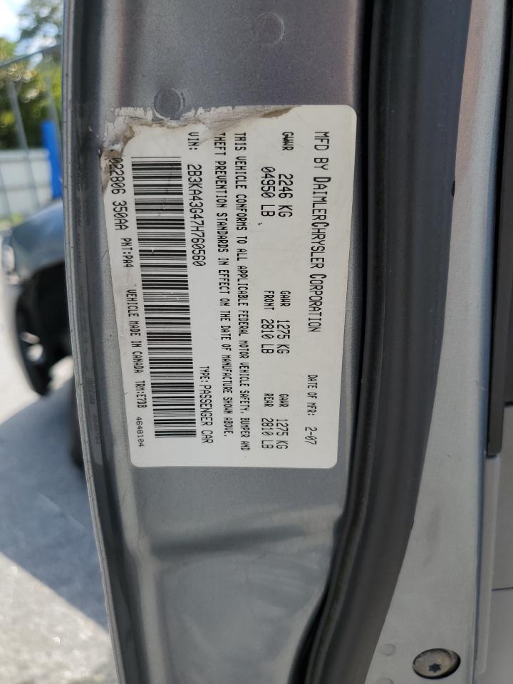 2007 Dodge Charger Se VIN: 2B3KA43G47H760560 Lot: 56870535