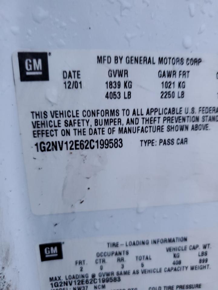 2002 Pontiac Grand Am Gt1 VIN: 199583 Lot: 56078045