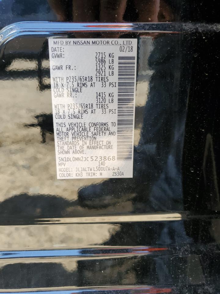 2018 Infiniti Qx60 VIN: 5N1DL0MN2JC523868 Lot: 56890335