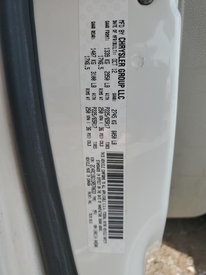 2013 Chrysler Town & Country Touring VIN: 2C4RC1BG1DR570633 Lot: 58738735