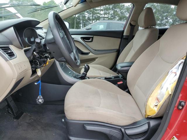  HYUNDAI ELANTRA 2016 Красный
