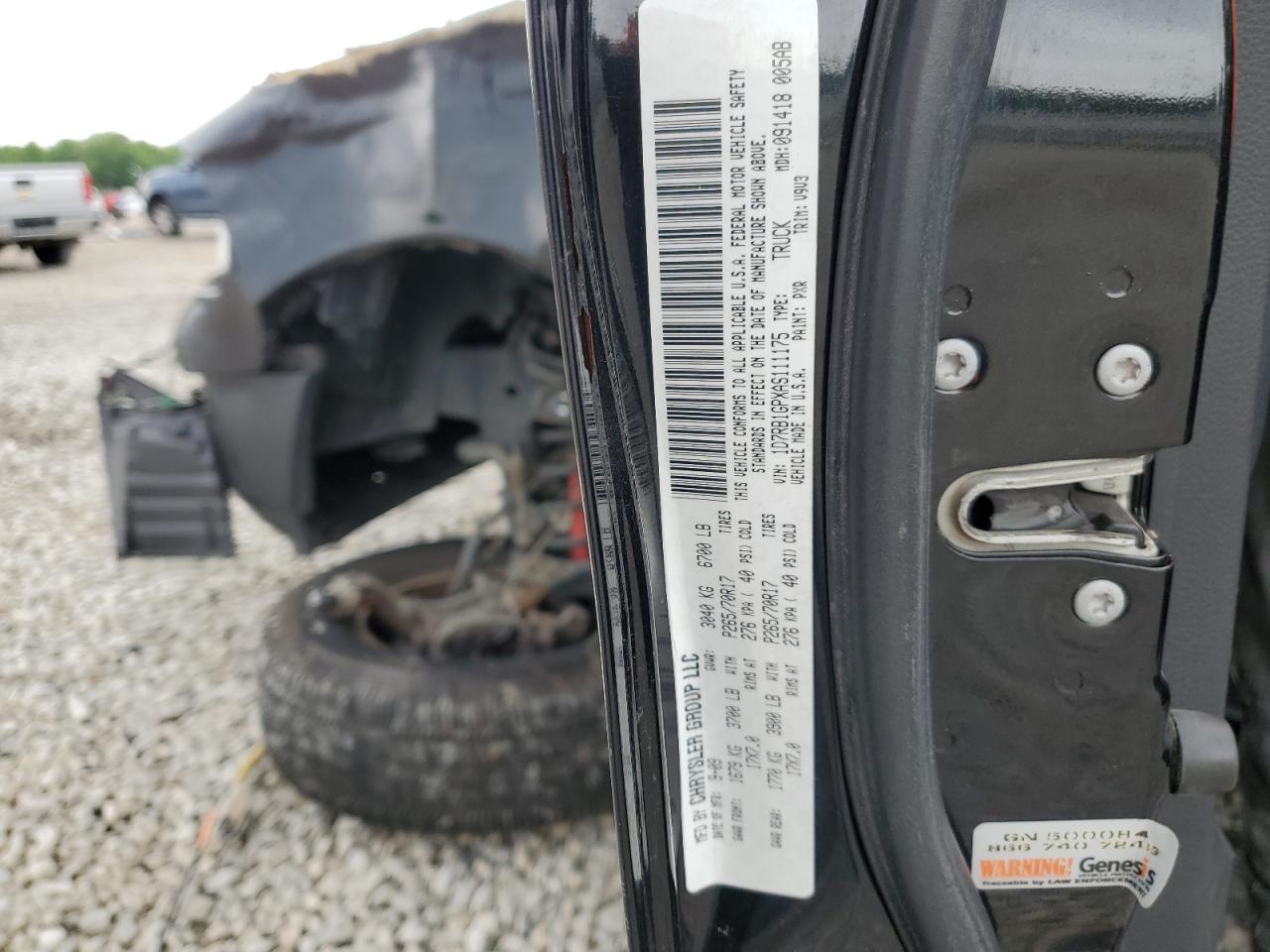 2010 Dodge Ram 1500 VIN: 1D7RB1GPXAS111175 Lot: 56393525