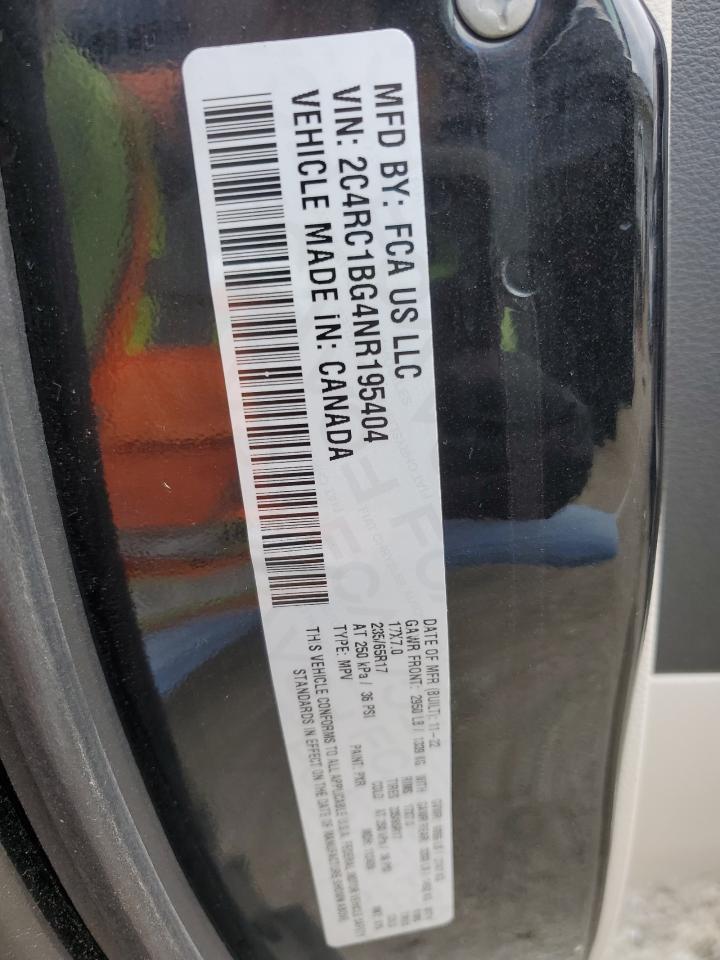 2022 Chrysler Pacifica Touring L VIN: 2C4RC1BG4NR195404 Lot: 57796145