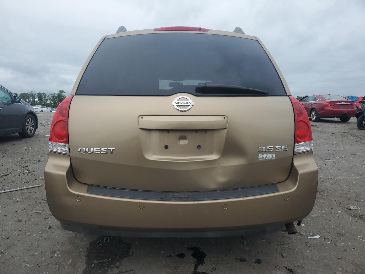 2004 Nissan Quest S VIN: 5N1BV28UX4N345554 Lot: 55457425