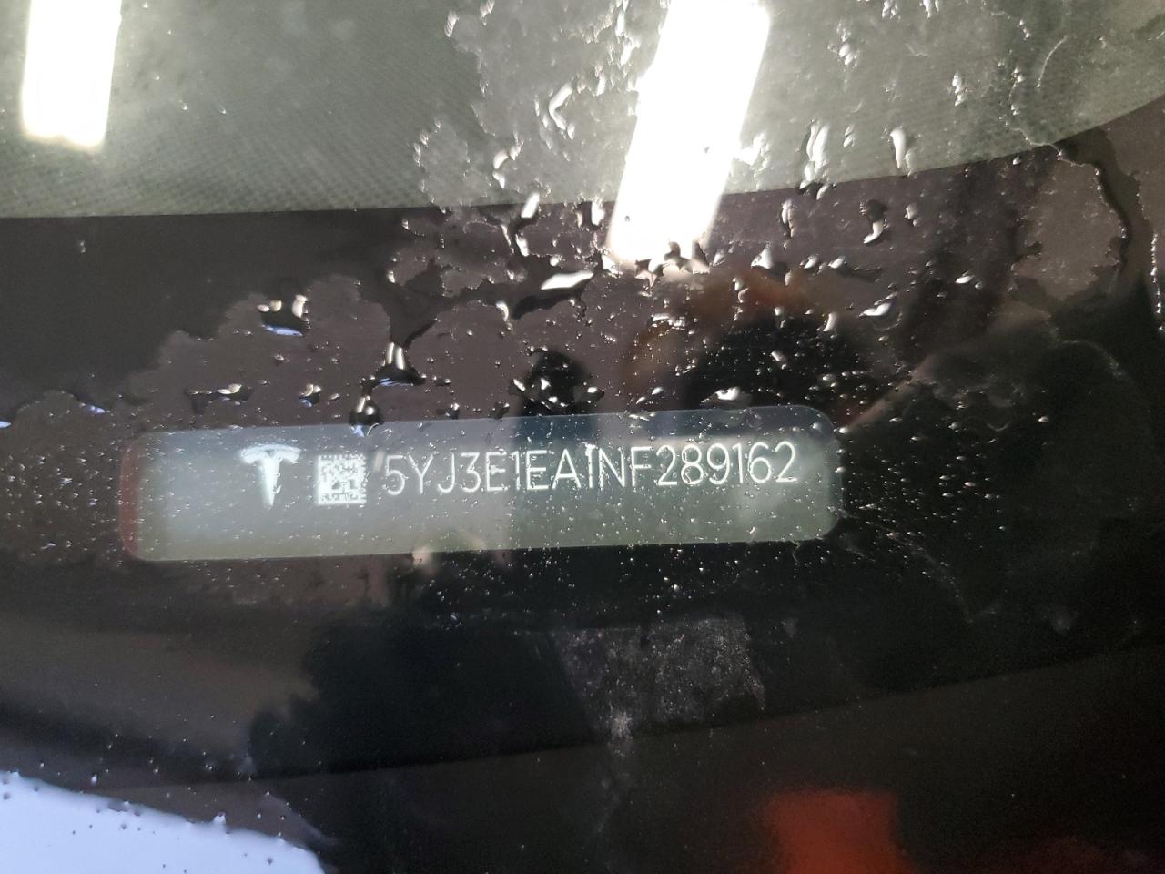2022 Tesla Model 3 VIN: 5YJ3E1EA1NF289162 Lot: 55365465