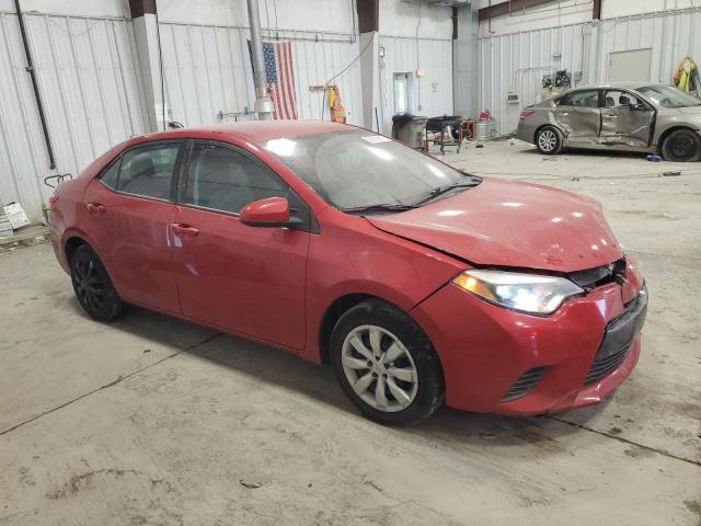  TOYOTA COROLLA 2016 Czerwony