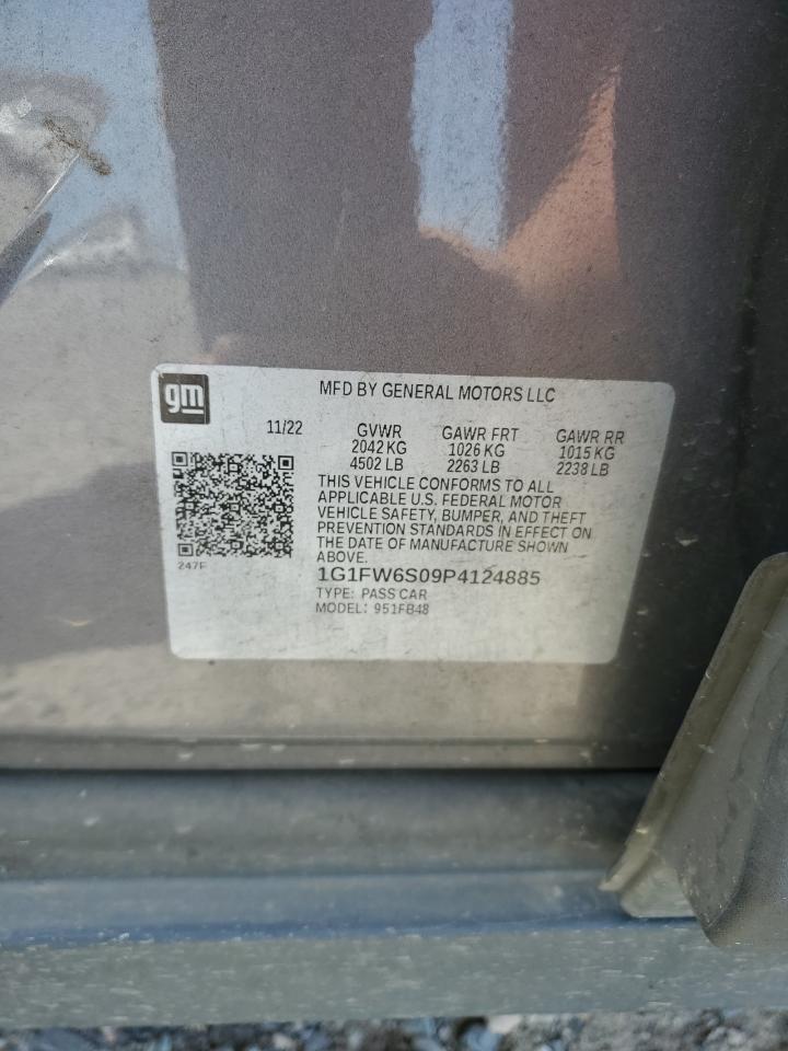 2023 Chevrolet Bolt Ev 1Lt VIN: 1G1FW6S09P4124885 Lot: 57169545
