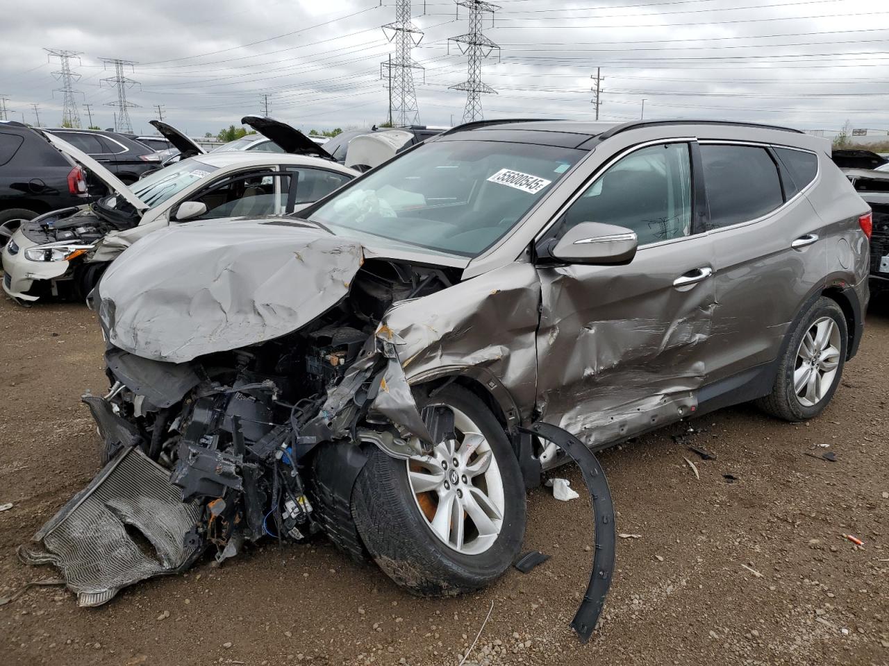 2015 Hyundai Santa Fe Sport на продаже в Elgin, IL - Front End