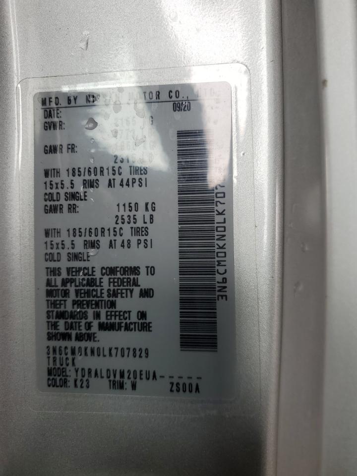 2020 Nissan Nv200 2.5S VIN: 3N6CM0KN0LK707829 Lot: 56707535