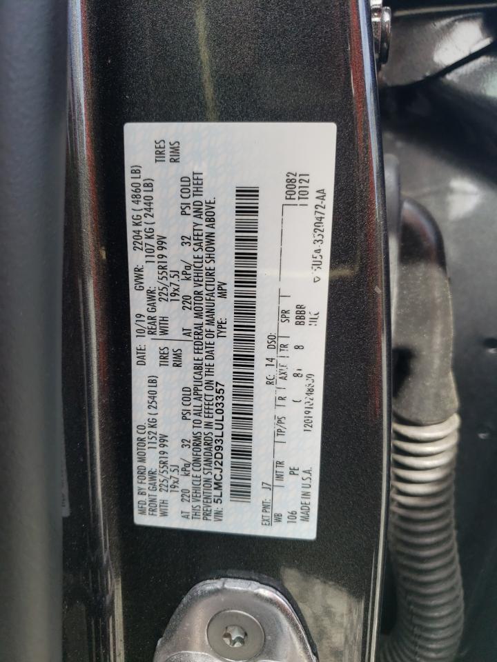 2020 Lincoln Corsair Reserve VIN: 5LMCJ2D93LUL03357 Lot: 56710815