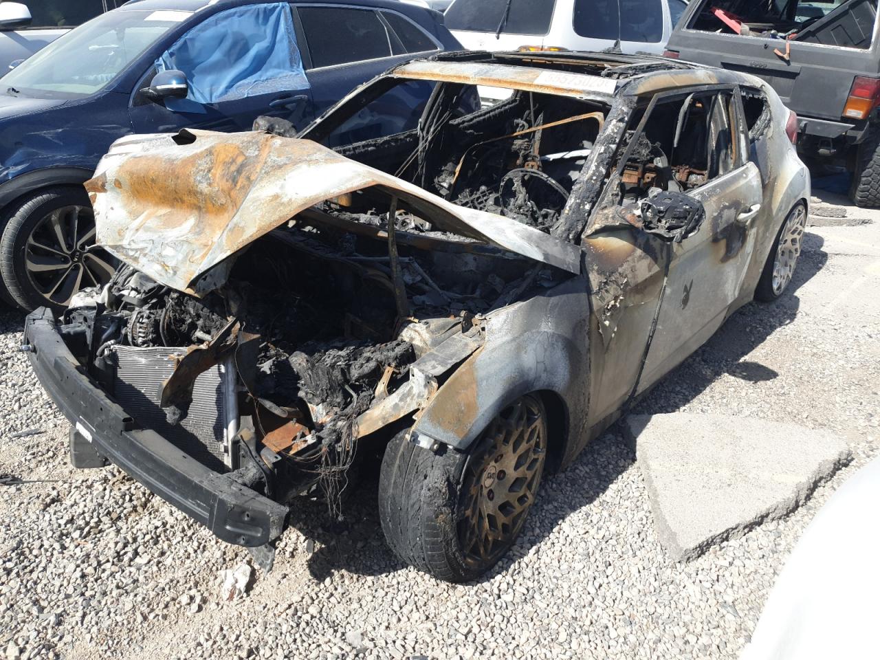 2015 Hyundai Veloster en Venta en Las Vegas, NV - Burn
