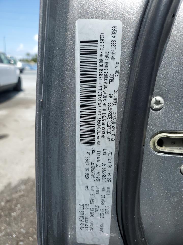 2019 Ram 2500 Tradesman VIN: 3C6UR5CJ3KG556303 Lot: 56096455