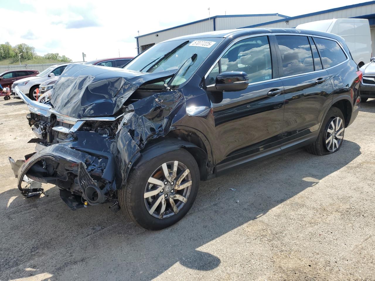 2019 Honda Pilot Exl na sprzedaż w Mcfarland, WI - Front End