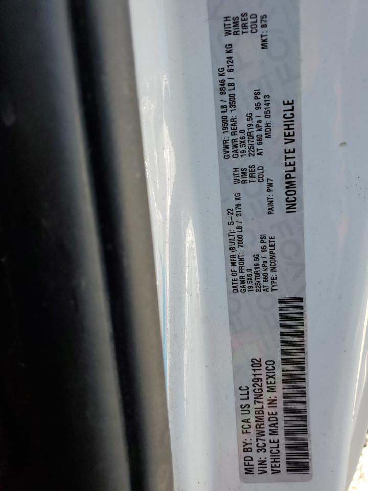 2022 Ram 5500 VIN: 3C7WRMBL7NG291102 Lot: 56583415