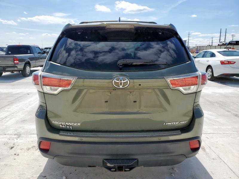  TOYOTA HIGHLANDER 2016 Zielony