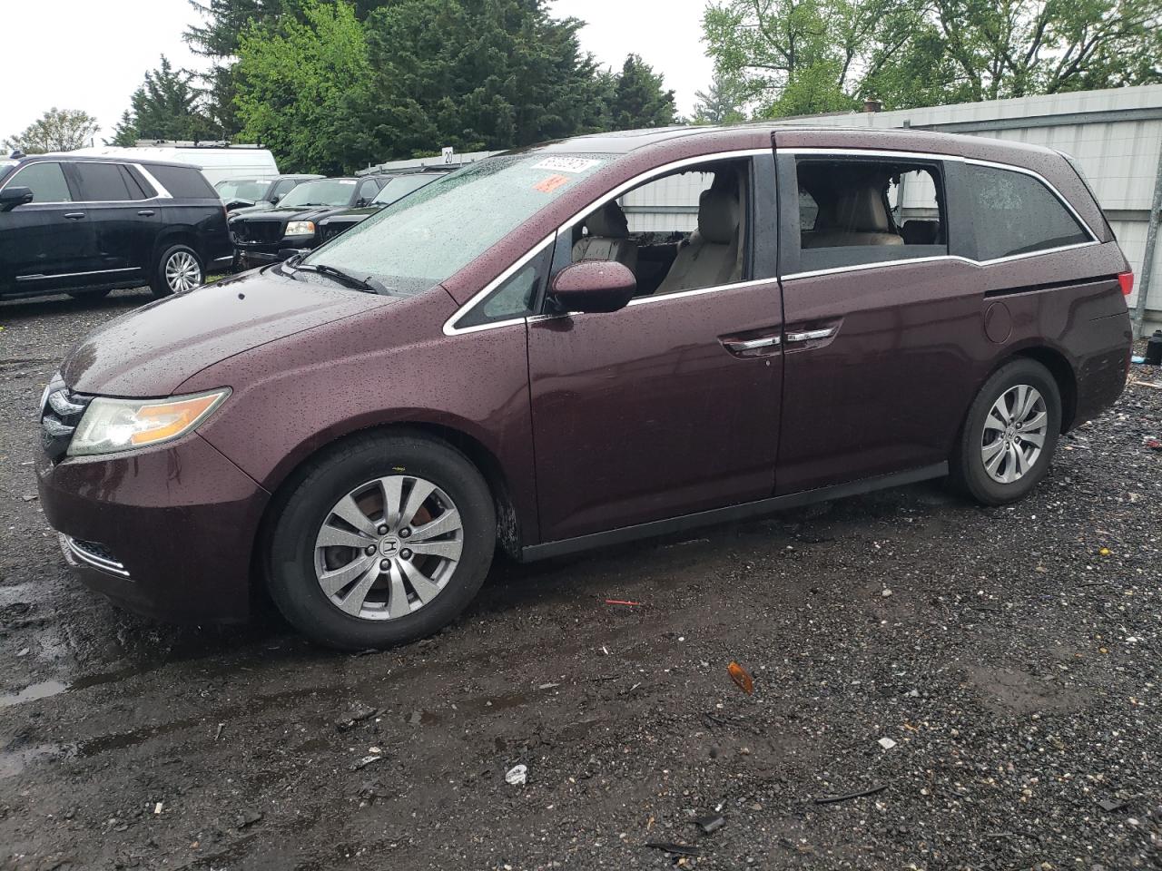 2014 Honda Odyssey Exl na sprzedaż w Finksburg, MD - Rear End