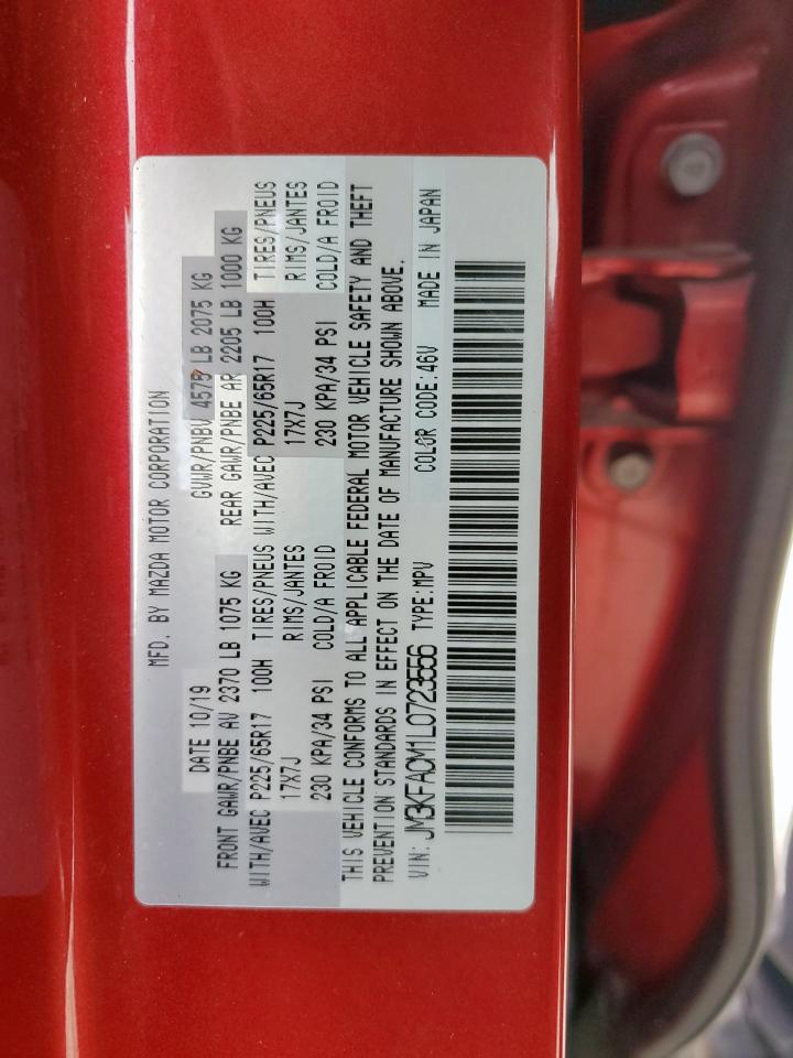 2020 Mazda Cx-5 Touring VIN: JM3KFACM1L0723556 Lot: 57439355