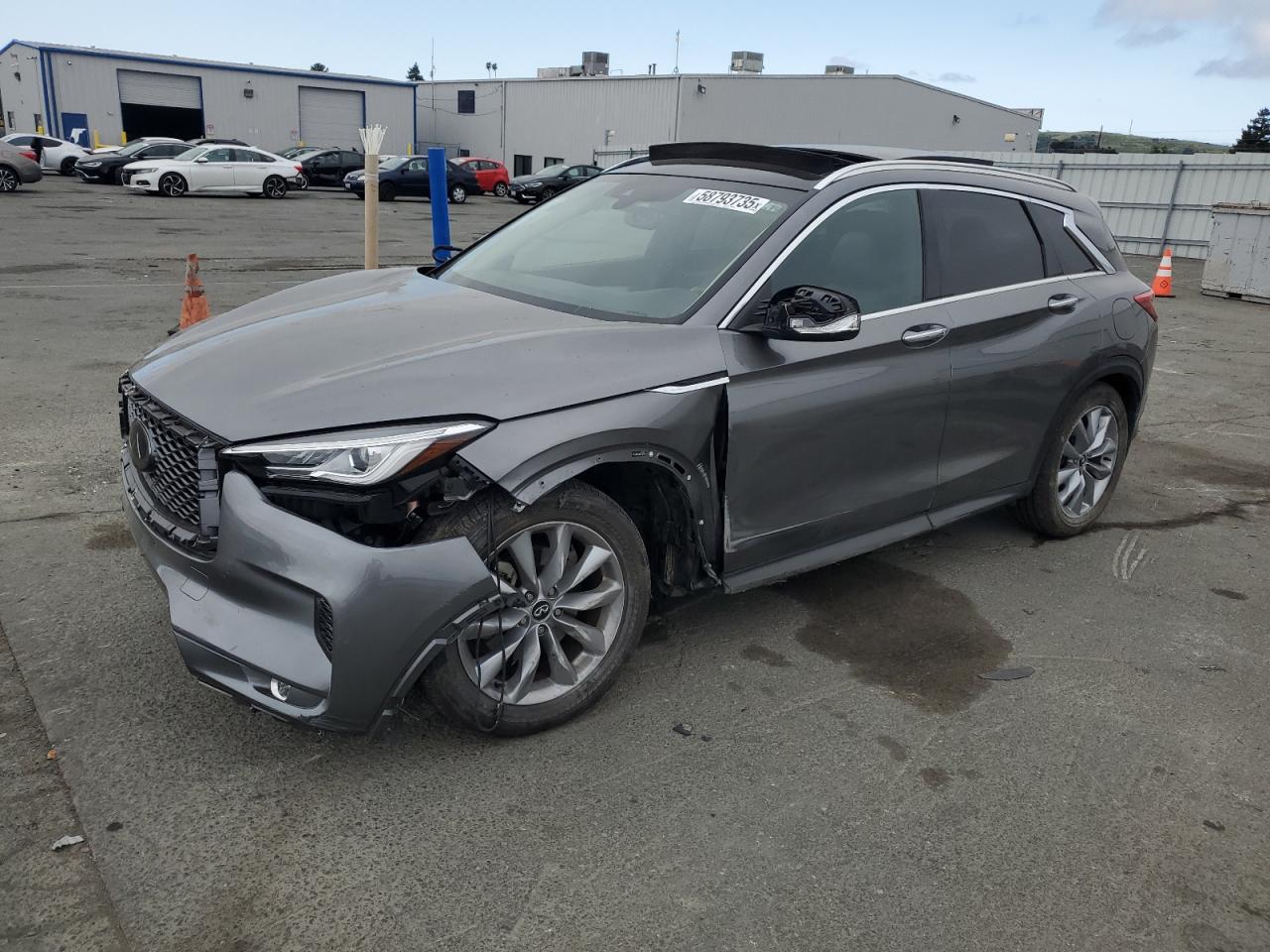 2019 Infiniti Qx50 Essential იყიდება Vallejo-ში, CA - Front End