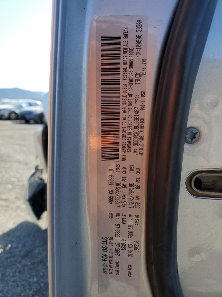 2018 Ram 3500 St VIN: 3C63R3CJ8JG361487 Lot: 55726965