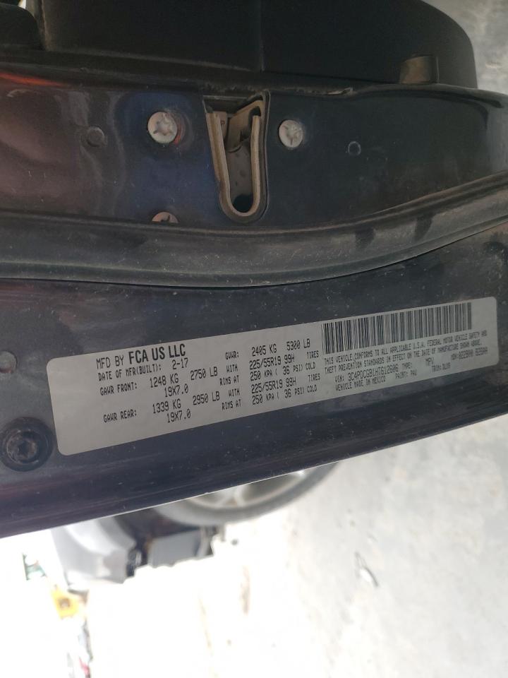 2017 Dodge Journey Crossroad VIN: 3C4PDCGB1HT612606 Lot: 54396205