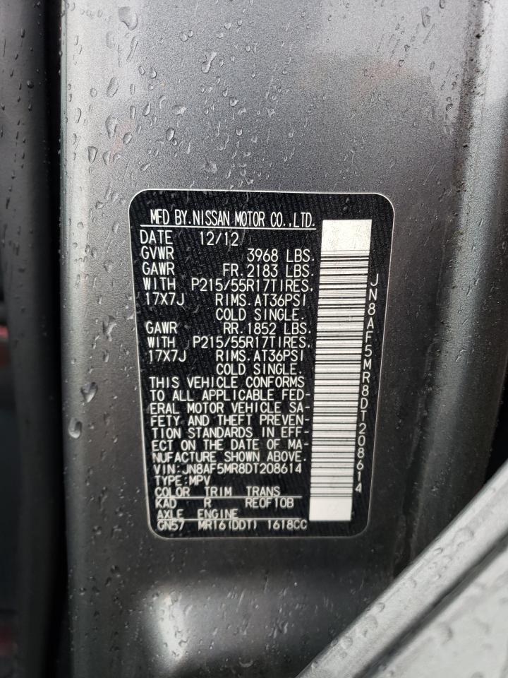 2013 Nissan Juke S VIN: JN8AF5MR8DT208614 Lot: 56870475