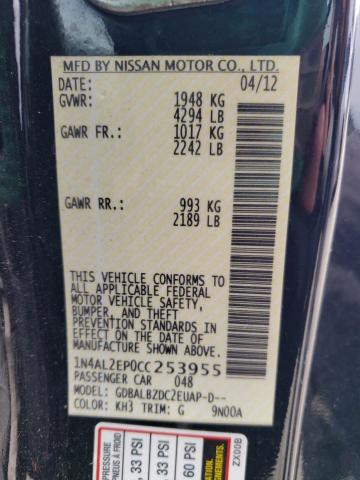 2012 NISSAN ALTIMA S  