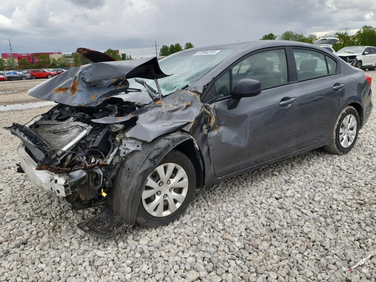2012 Honda Civic Lx VIN: 19XFB2F5XCE387459 Lot: 57064315