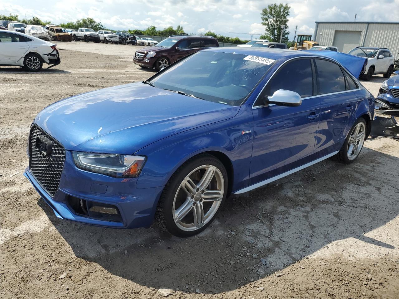 2015 Audi S4 Premium Plus на продаже в Kansas City, KS - Rear End