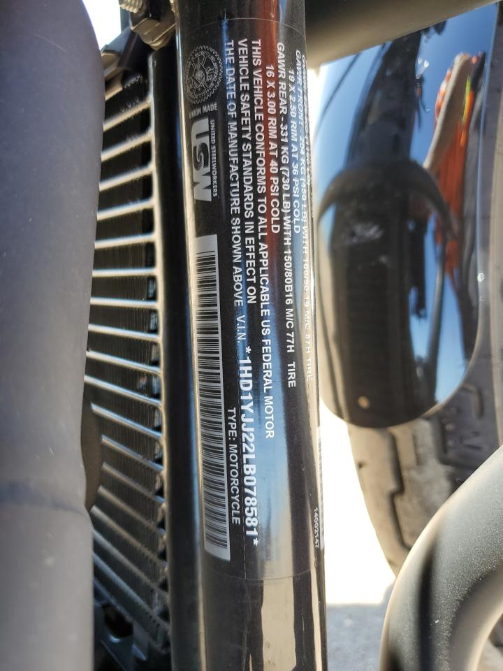 2020 Harley-Davidson Fxbb VIN: 1HD1YJJ22LB078581 Lot: 56343385