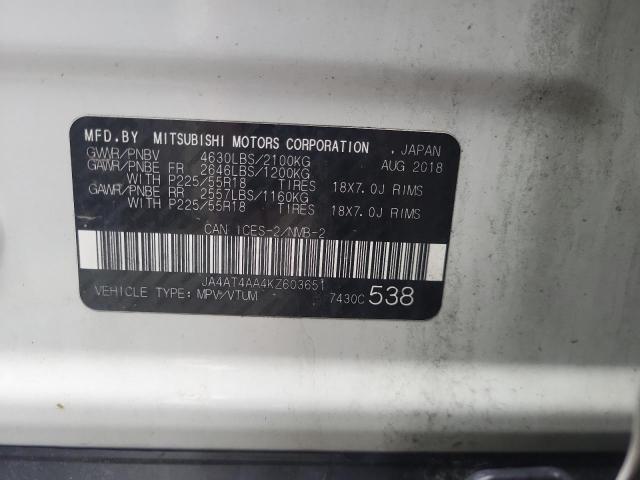 2019 MITSUBISHI ECLIPSE CROSS LE  