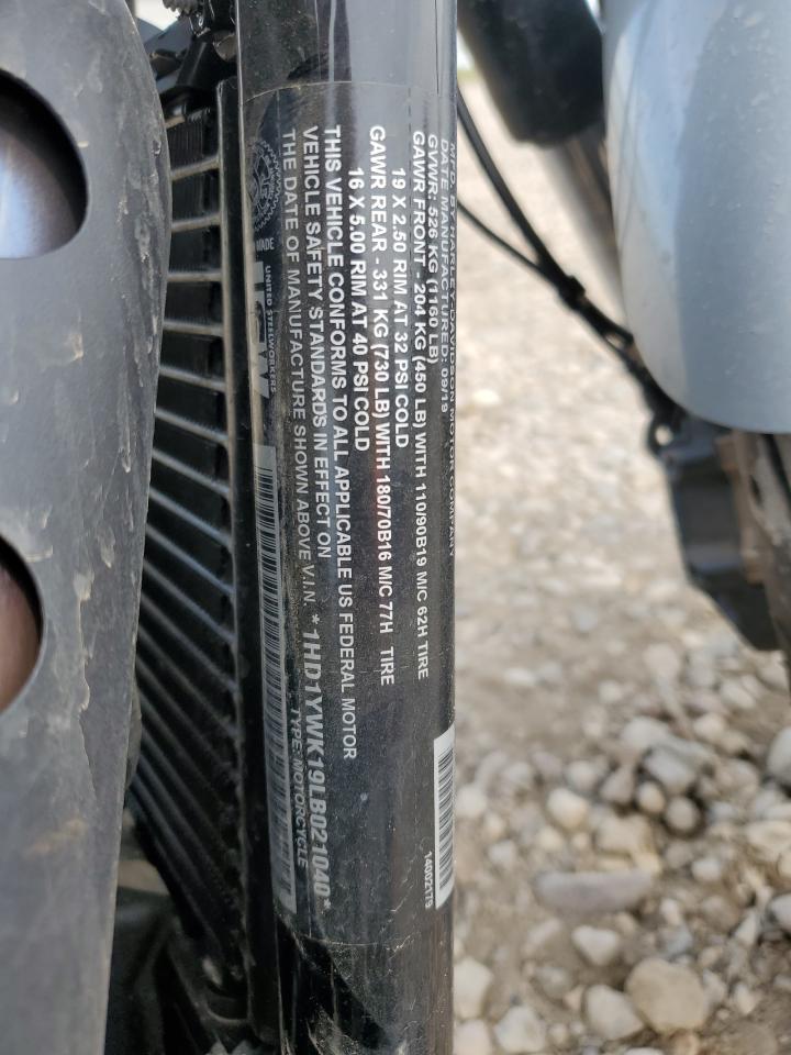 2020 Harley-Davidson Fxlrs VIN: 1HD1YWK19LB021040 Lot: 56830905