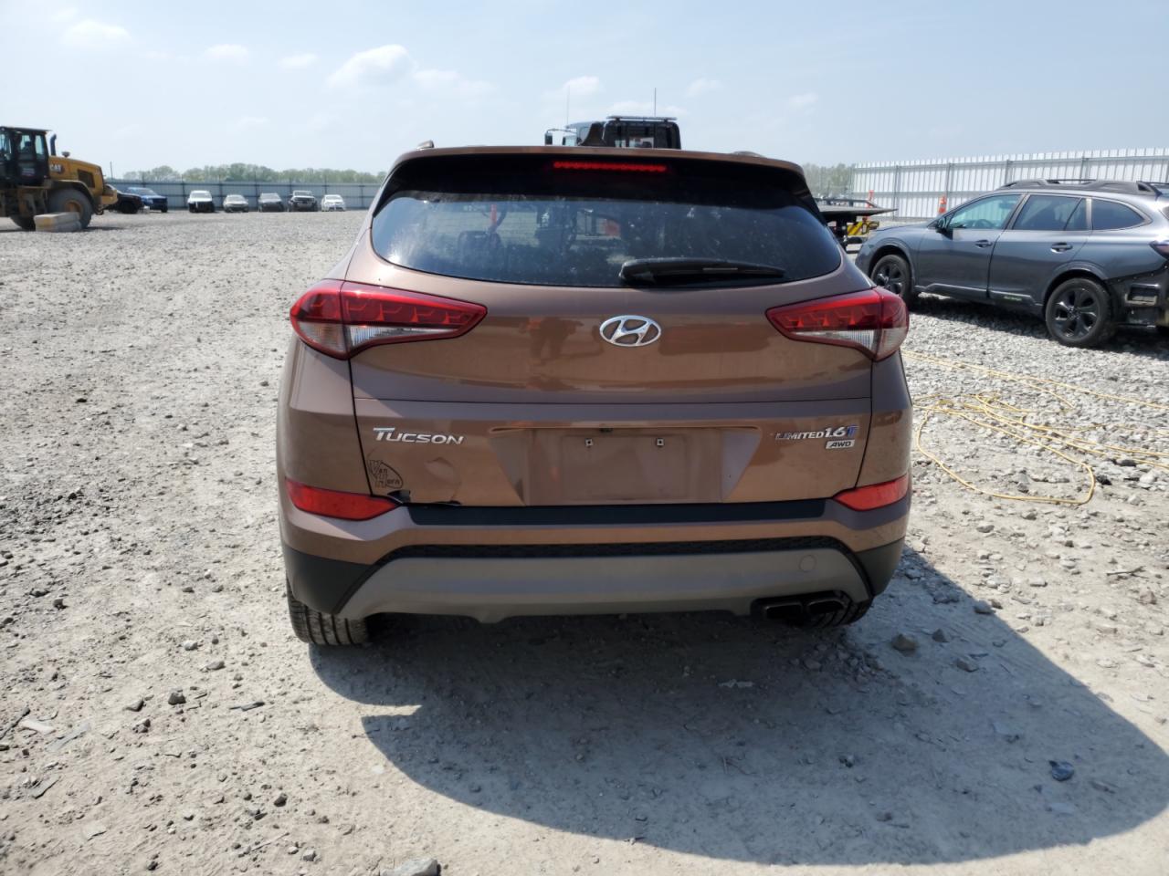 2017 Hyundai Tucson Limited VIN: KM8J3CA21HU393133 Lot: 57273345